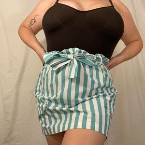 Urban Outfitters Striped Paper-bag Skirt